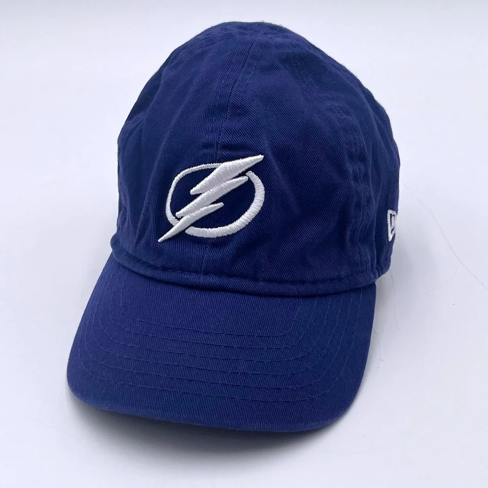 Tampa Bay Lightning NHL Infant Baby Baseball Cap Blue Elastic Back New Era Bolts
